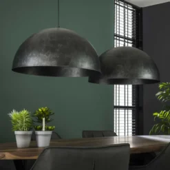 Rubjerg Design Hängeleuchte Dome 2 Leuchten Metall schwarz