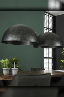 Rubjerg Design Hängeleuchte Dome 2 Leuchten Metall schwarz