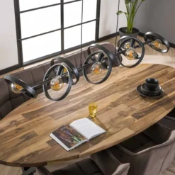 Rubjerg Design Hängeleuchte Hover 8 Leuchten Metall schwarz