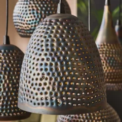 Rubjerg Design Hängeleuchte Punch 7 Leuchten Metall schwarzbraun