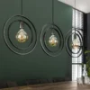Rubjerg Design Hängeleuchte Turn Around 3 Leuchten Metall schwarz