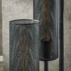 Rubjerg Design Stehlampe Tube mesh 5 Leuchten gestuft Metall Artic schwarz Sale