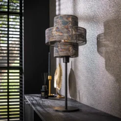 Rubjerg Design Tischlampe Lantern 1 Leuchte Metall schwarz/braun