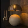 Rubjerg Design Tischlampe Sphere 1 Leuchte Metall natur grau Sale