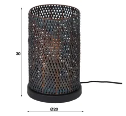 Rubjerg Design Tischleuchte Armor Metall schwarz/braun