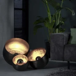 Rubjerg Design Tischleuchte Korb Ø36cm Metall schwarz nickel Sale