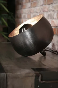 Rubjerg Design Tischleuchte Korb Ø28cm Metall schwarz nickel