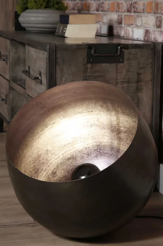 Rubjerg Design Tischleuchte Korb XL Ø50cm Metall schwarz nickel