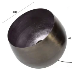 Rubjerg Design Tischleuchte Korb XL Ø50cm Metall schwarz nickel