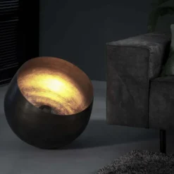 Rubjerg Design Tischleuchte Korb XL Ø50cm Metall schwarz nickel