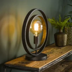 Rubjerg Design Tischleuchte Turn around Metall schwarz