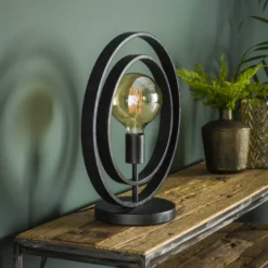 Rubjerg Design Tischleuchte Turn around Metall schwarz