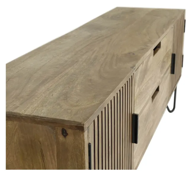 Rubjerg Design TV-Board Tweak Mangoholz massiv sandfarben