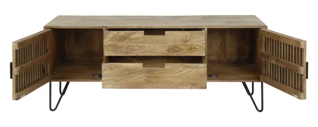 Rubjerg Design TV-Board Tweak Mangoholz massiv sandfarben