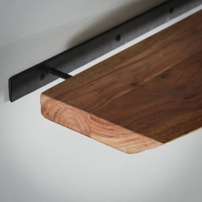 Rubjerg Design Wandregal Edge 60 Akazie massiv natur