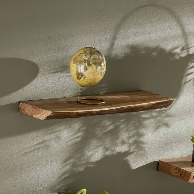 Rubjerg Design Wandregal Edge 60 Akazie massiv natur