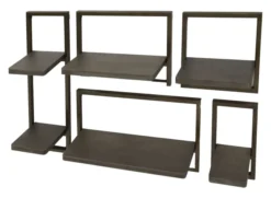 Rubjerg Design Wandregal Ferro 5er Set Metall Antike Bronze Sale