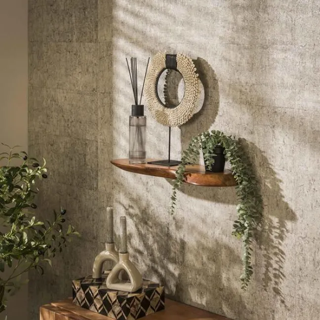 Rubjerg Design Wandregal Organic 60cm Akazie massiv natur