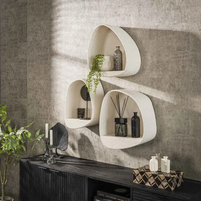 Rubjerg Design Wandregal Stone breit Marmor