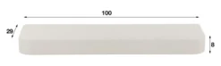 Rubjerg Design Wandregal Stone 100cm Marmor