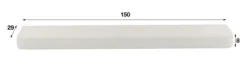 Rubjerg Design Wandregal Stone 150cm Marmor