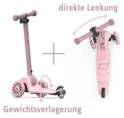 Scoot & Ride Highwaykick 3S faltbar rose