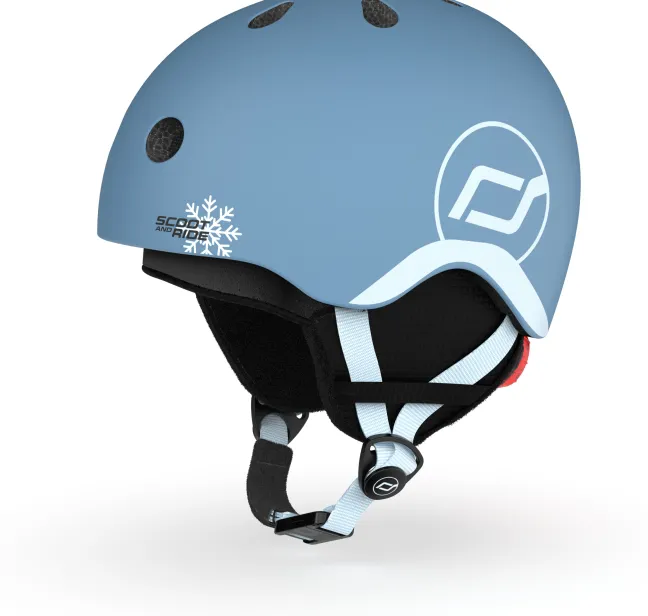 Scoot & Ride Winter und Skihelm XXS-S steel