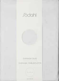Södahl Tischtuch 140x270cm Tiles Damask weiß