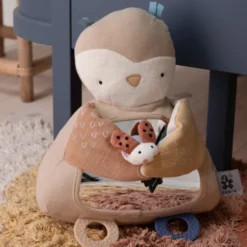 Sebra Aktivitätsspielzeug Blinky die Eule beige