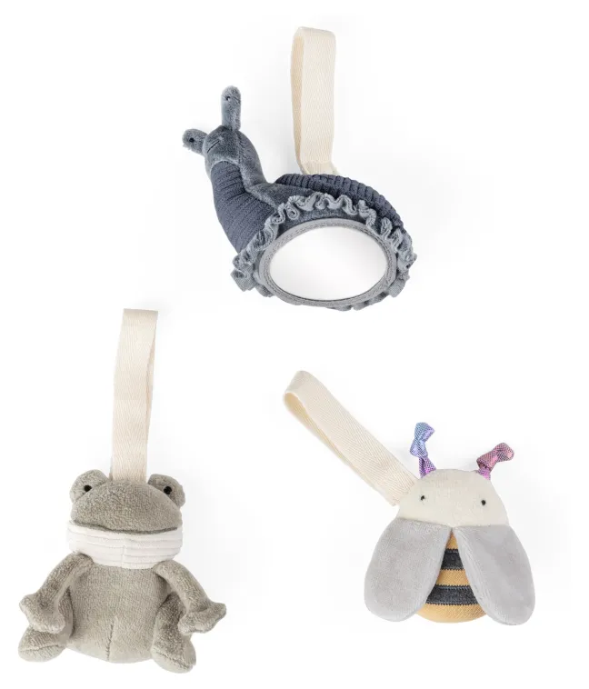 Sebra Aktivitätsspielzeug 3er Set Frosch/Biene/Schnecke