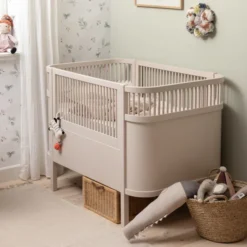 Sebra Baby- & Juniorbett Birch Bark Rose FSC™
