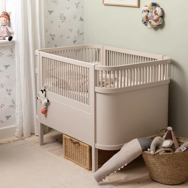 Sebra Baby- & Juniorbett Birch Bark Rose FSC™