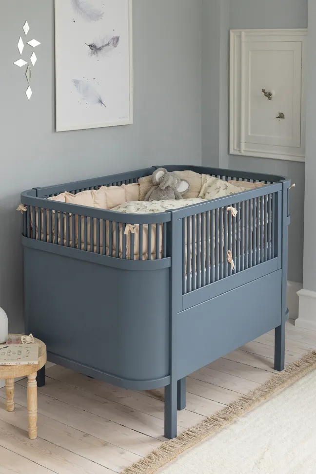 Sebra Baby- & Juniorbett blau FSC™