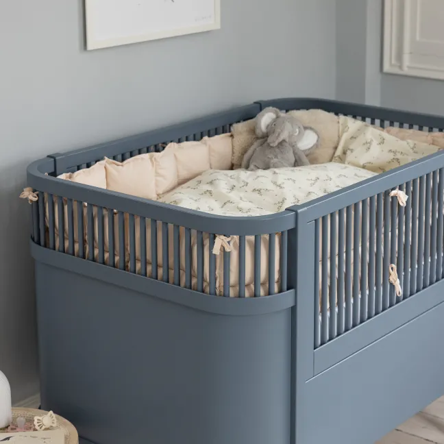Sebra Baby- & Juniorbett blau FSC™