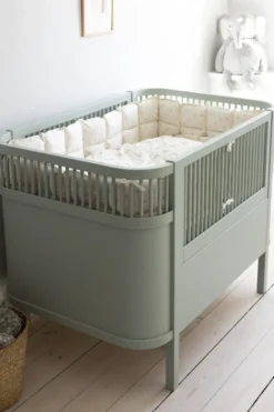 Sebra Baby- & Juniorbett mist green FSC™