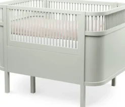 Sebra Baby- & Juniorbett mist green FSC™