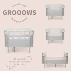 Sebra Baby- & Juniorbett Stone FSC™