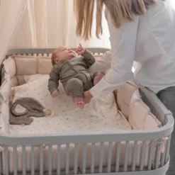 Sebra Baby- & Juniorbett Stone FSC™