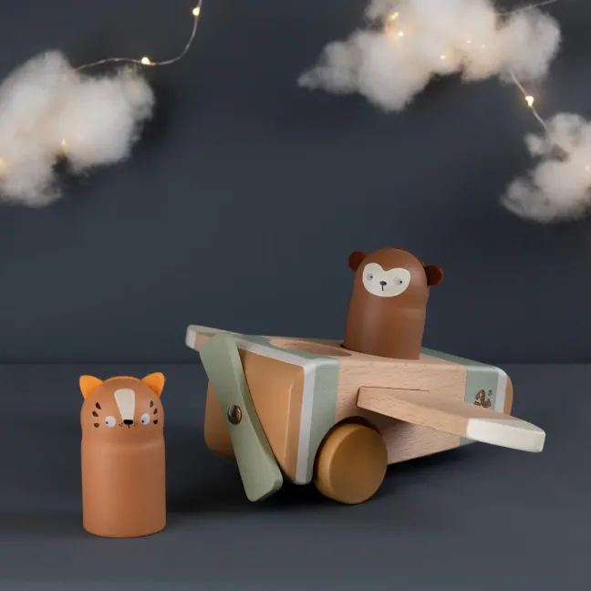 Sebra Flugzeug Holz Wildlife