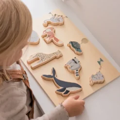 Sebra Kräftiges Puzzle aus Holz World of Sebra