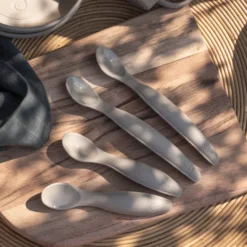 Sebra Silikon Löffel-Set lang jetty beige Sale