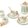 Sebra Spielküche Tee-Set aus Holz classic weiß/sage FSC™ Sale