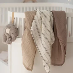 Sebra Spucktücher 3er Set cream stripe/beige