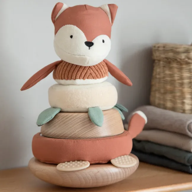 Sebra Stehaufmännchen stapelbar Sparky fox tail red