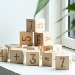 Sebra Zahlenblöcke 12 Stck. Holz