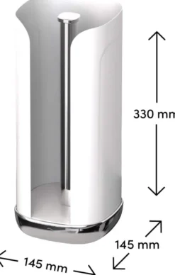 SIEGWERK Cubo Rollenhalter für Küchenrolle Pure Snow