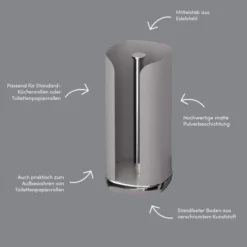 SIEGWERK Cubo Rollenhalter für Küchenrolle Shadow Rock