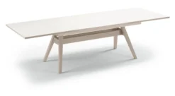Skovby Esstisch 11 ausziehbar Eiche weiß geölt / Laminat weiß