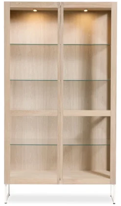 Skovby Vitrine 452 Eiche weiß geölt