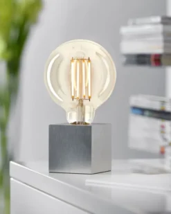 SOMPEX CUBIC Sockel für LED-Filament silber